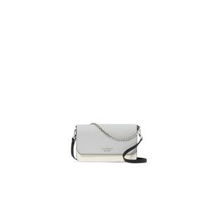 Kate Spade Madison Colourblock Small Flap Crossbody Bag In Platinum KC517