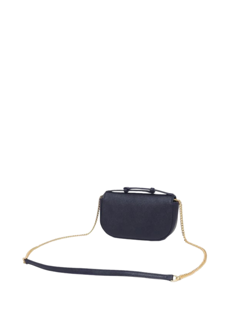 Tory Burch Emerson Crossbody Bag Saffiano In Tory Navy 134841