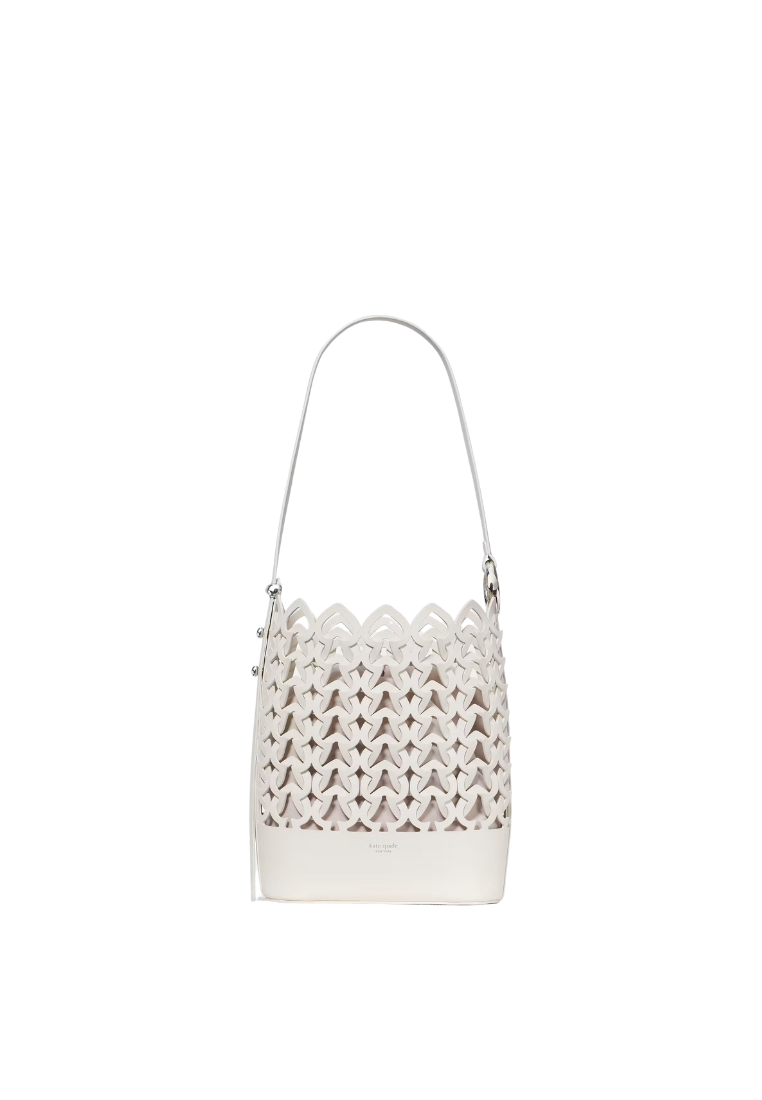 ( PREORDER ) Kate Spade Halo Woven Shoulder Bag In Cream KN924