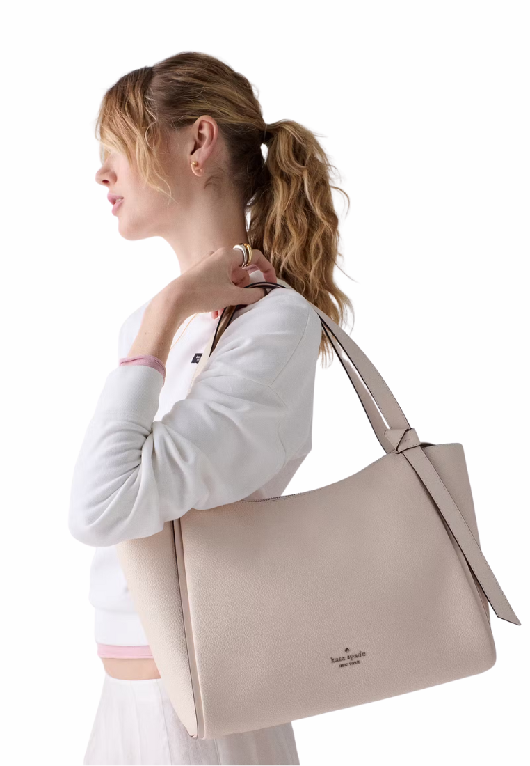 ( PREORDER ) Kate Spade Knott Tote Bag In Powdered Sugar KN658