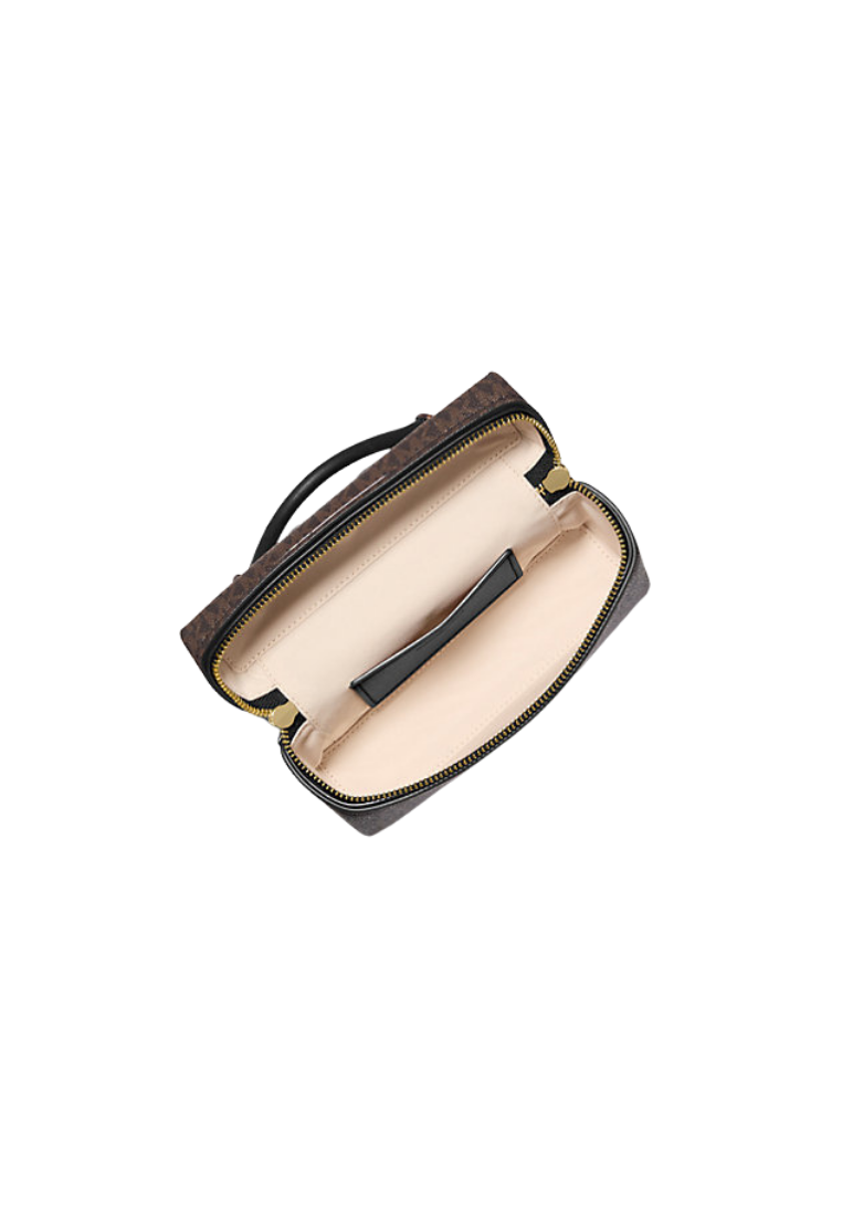 ( PREORDER ) Michael Kors Jana Extra-Small Signature Logo Convertible Crossbody Bag In Brown Black 32F5GQ1C0B