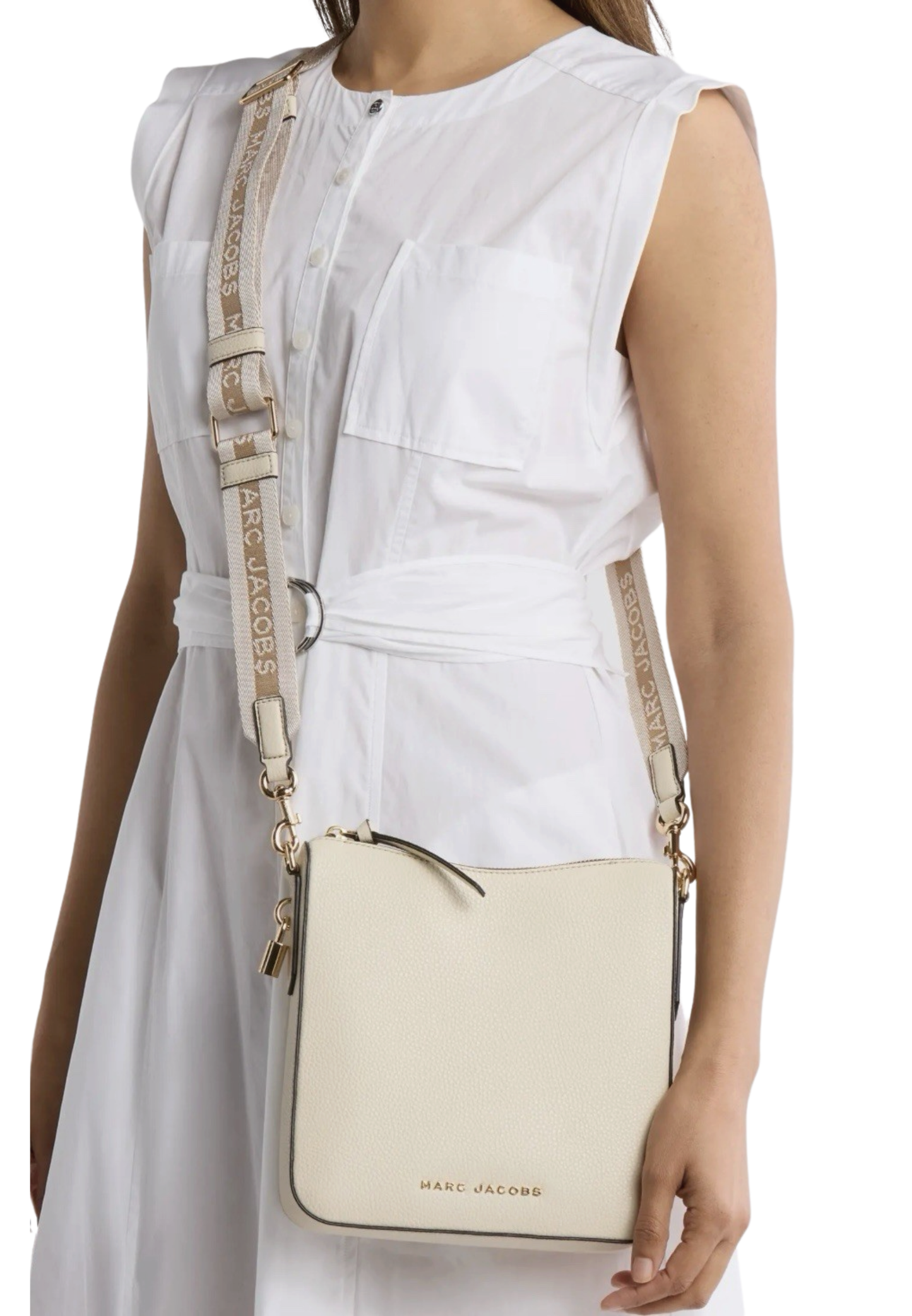 Marc Jacobs Drifter Swing Pack Crossbody Bag In Marshmallow 4S5HCR043H01
