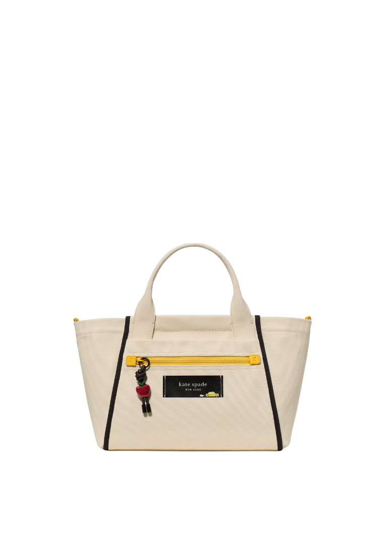 ( PREORDER ) Kate Spade Dash Taxi Canvas Tote Bag In Natural Multi KN956