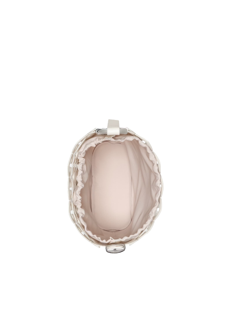 ( PREORDER ) Kate Spade Halo Woven Shoulder Bag In Cream KN924