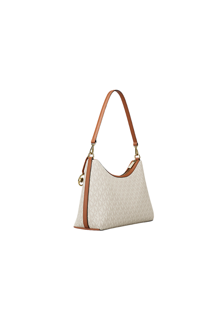 ( PREORDER ) Michael Kors Sammy Medium Signature Logo Convertible Shoulder Bag In Vanilla 35T6G8SC6B