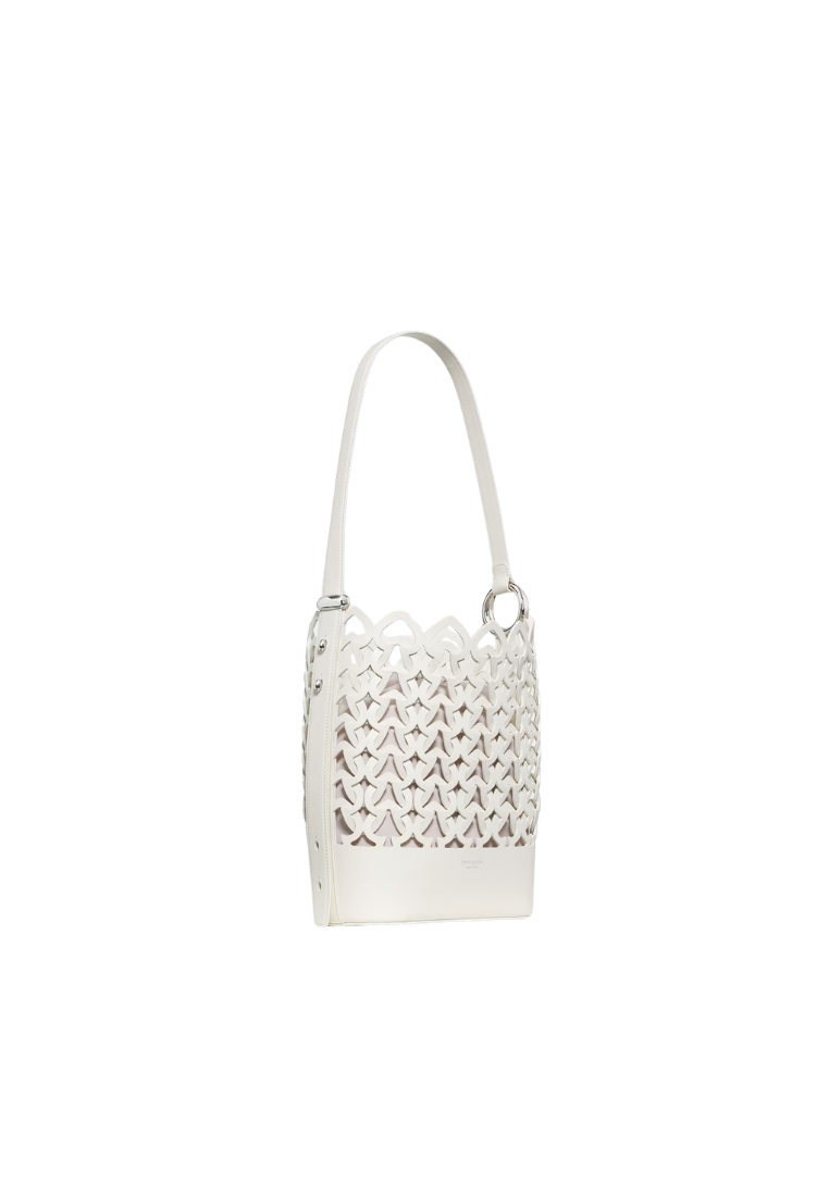 ( PREORDER ) Kate Spade Halo Woven Shoulder Bag In Cream KN924