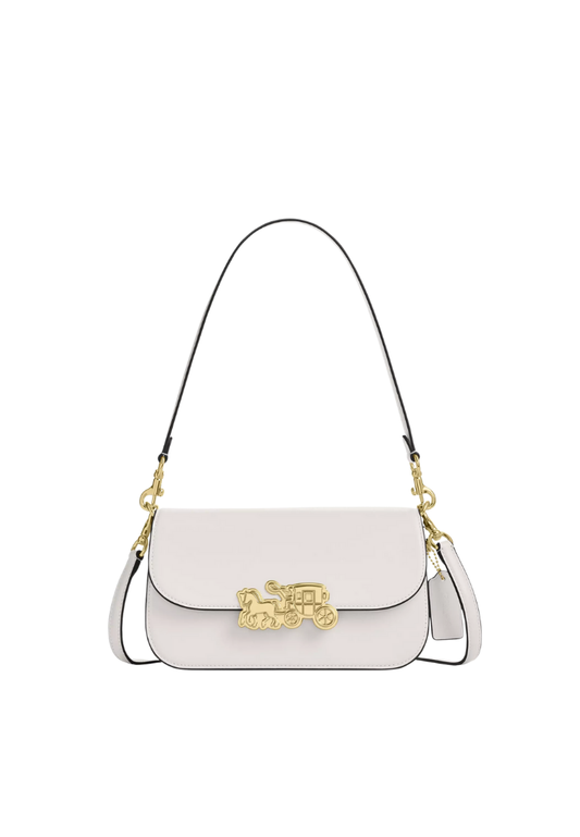 ( PREORDER ) Coach Harper Shoulder Bag In Gold Chalk CCE65