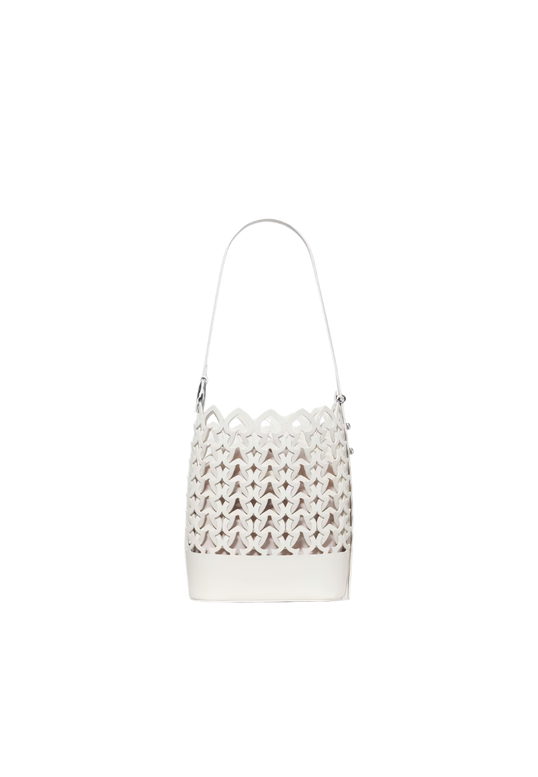 ( PREORDER ) Kate Spade Halo Woven Shoulder Bag In Cream KN924