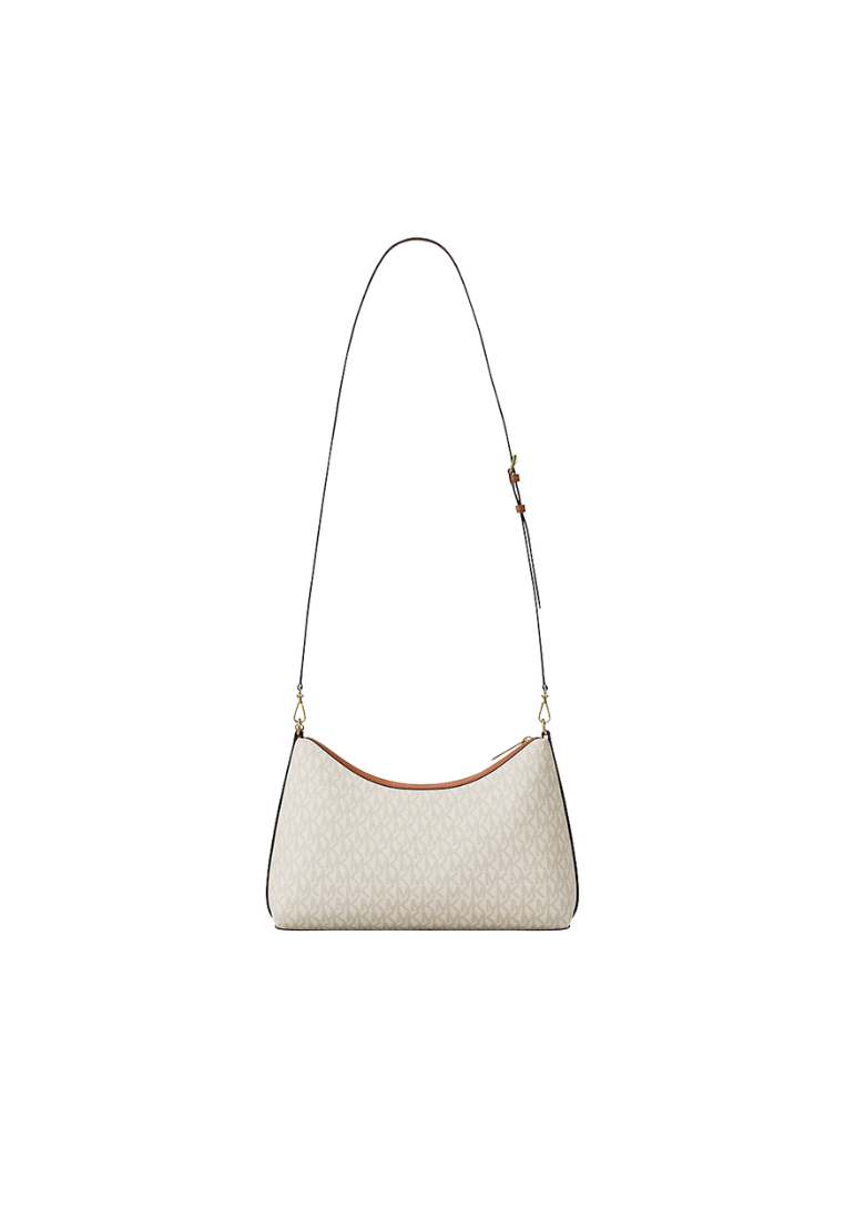 ( PREORDER ) Michael Kors Sammy Medium Signature Logo Convertible Shoulder Bag In Vanilla 35T6G8SC6B