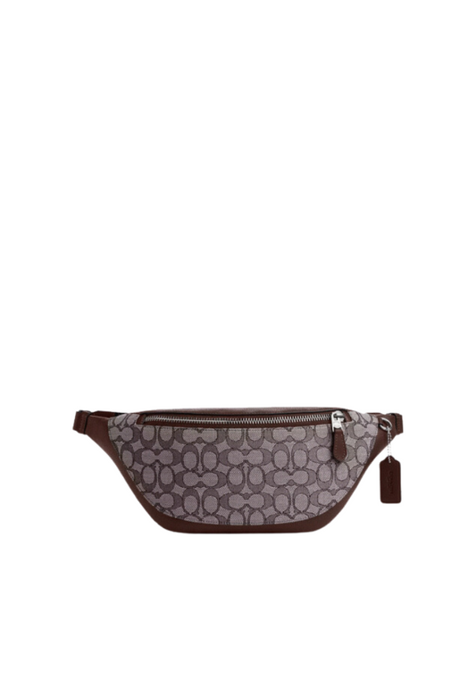 Coach Warren Belt bag In Signature Jacquard In Maple CT815