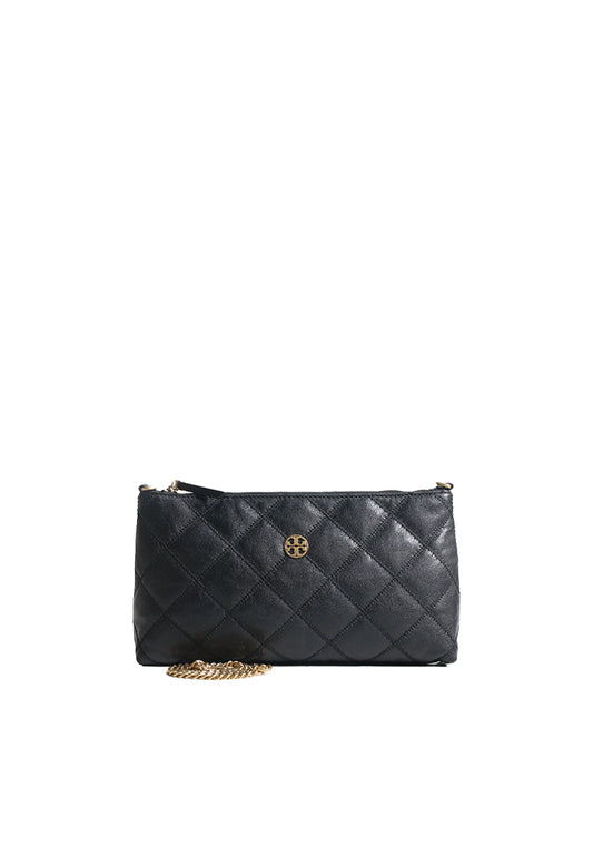 Tory Burch Willa Zip Shoulder Bag In Black 160651