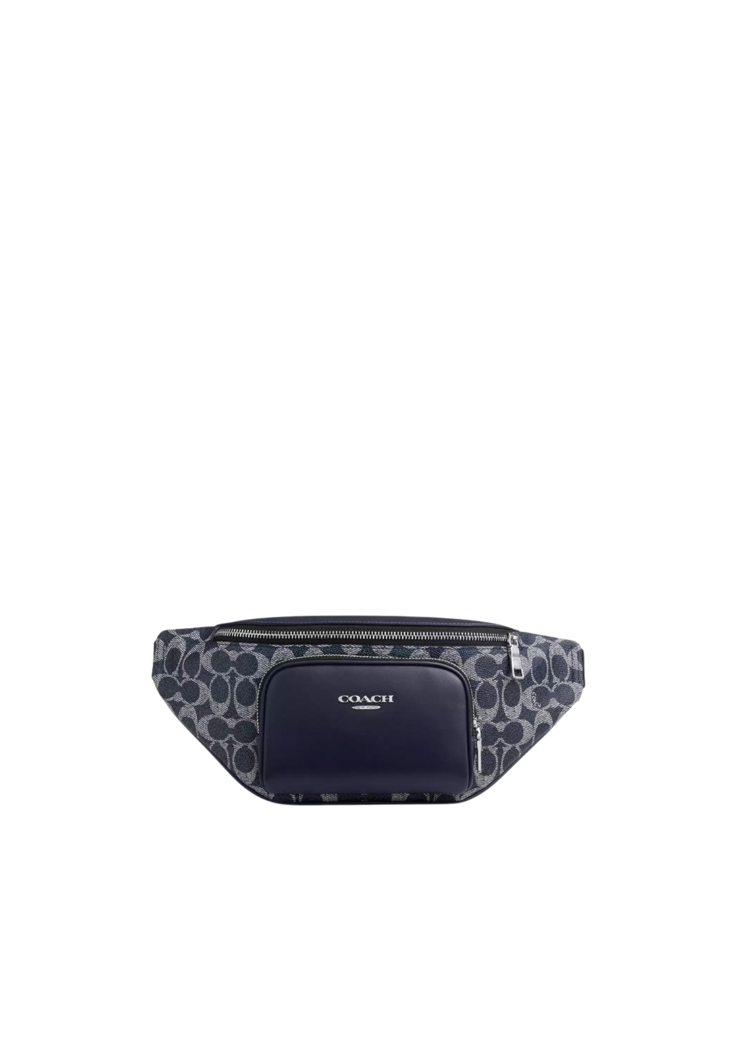 Coach Racer Small Belt Bag In Signature Canvas In Denim Chalk CEB24