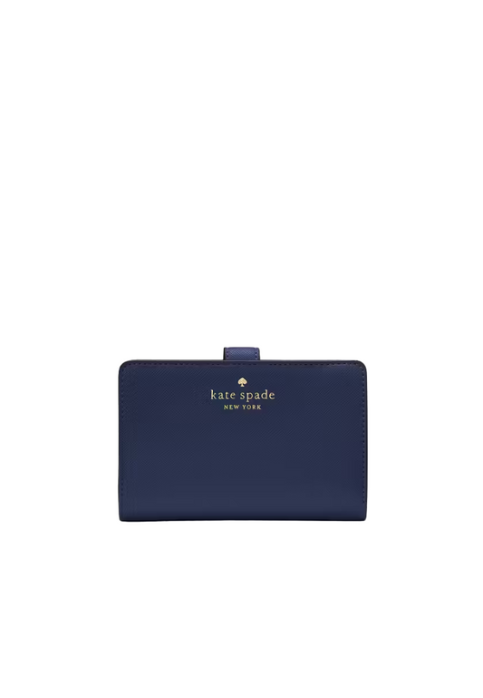 Kate Spade Schuyler Medium Wallet Bifold In Parisian Navy KG676