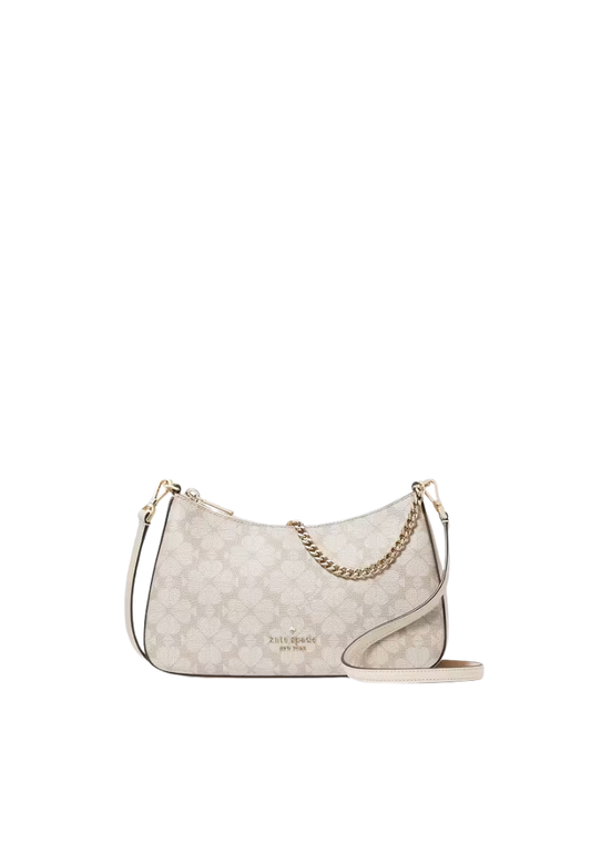 ( PREORDER ) Kate Spade Signature Spade Flower Medium Convertible Crossbody Bag In Dark Beige Multi KI381
