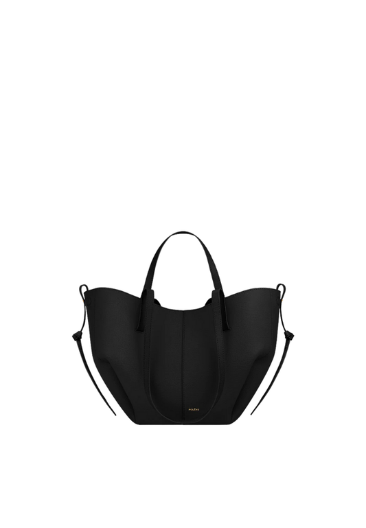 ( PREORDER ) Polene Cyme Mini Shoulder Bag In Textured Black