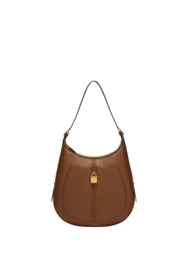 ( PREORDER ) Demellier The Siena Hobo Shoulder Bag In Tan DE009