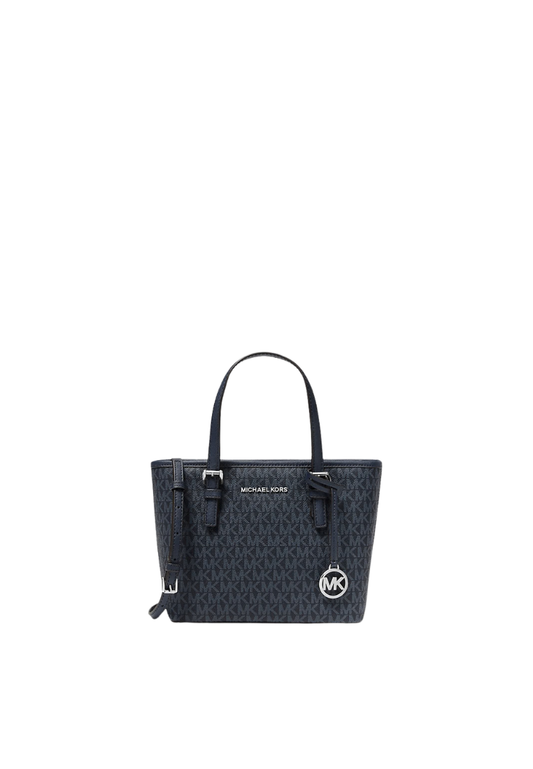 ( PREORDER ) Michael Kors Jet Set Travel Extra-Small Logo Top-Zip Tote Bag In Admiral 35T9STVT0B