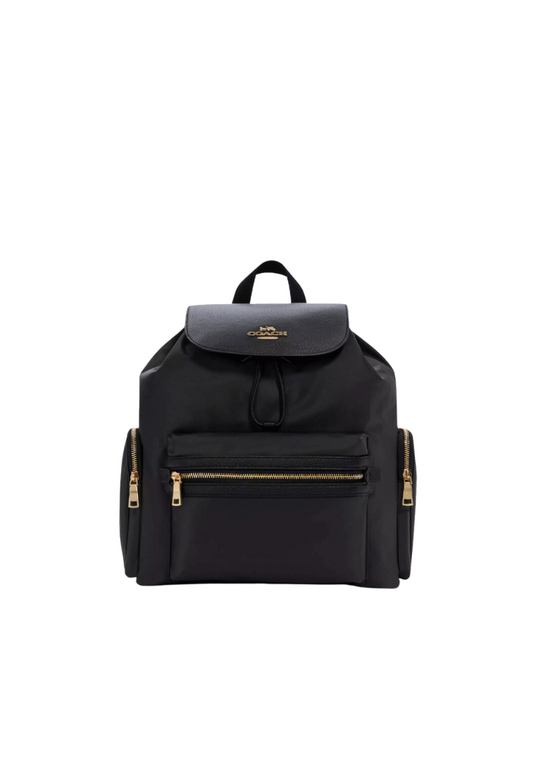 ( PREORDER ) Coach Backpack Non Leather In Gold Black C6808