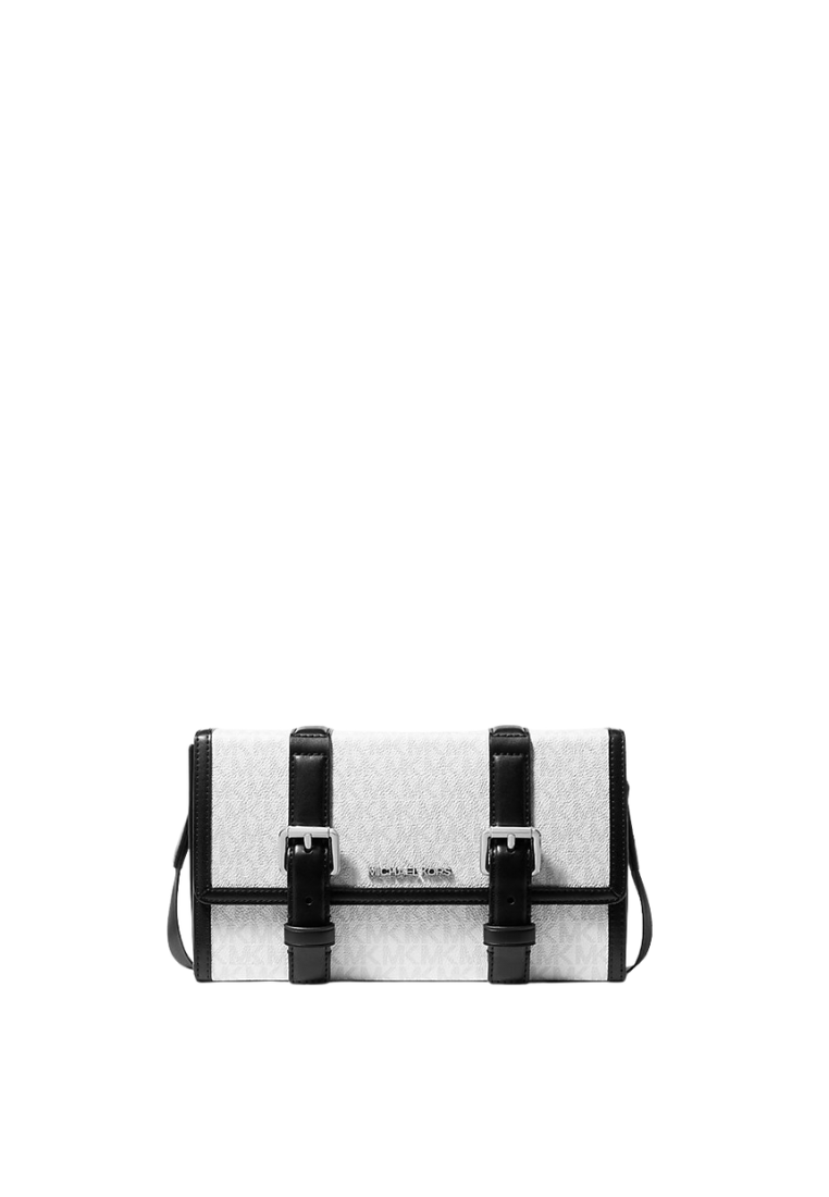 ( PREORDER ) Michael Kors Cooper Signature Logo Trunk Crossbody Bag In Bright White 37F5LCOM1O