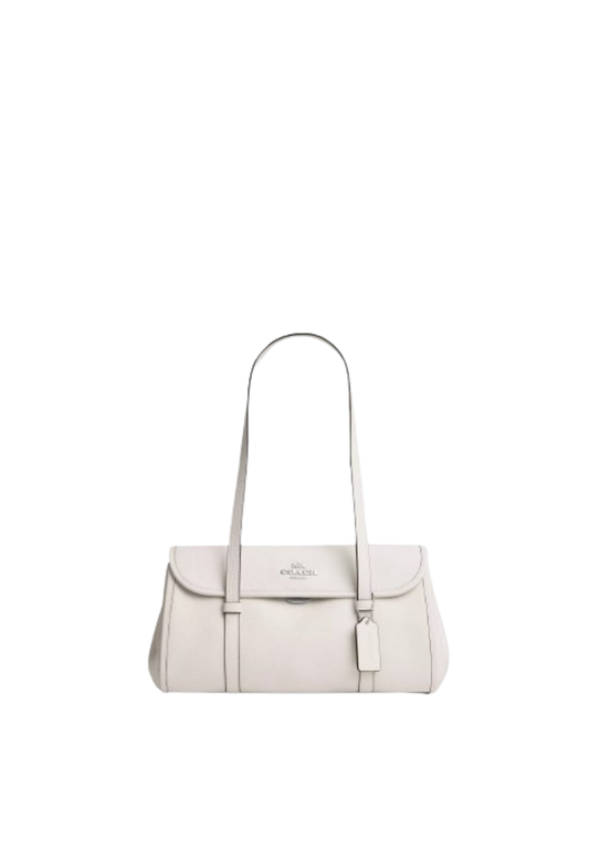 ( PREORDER ) Coach Bridget Flap Shoulder Bag In Silver CDB04
