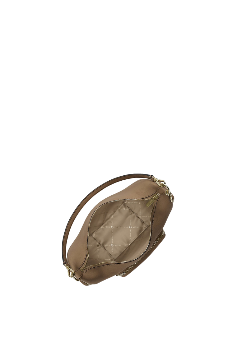 ( PREORDER ) Michael Kors Merritt Medium Suede Convertible Shoulder Bag In Camel 35S6G0WS8S