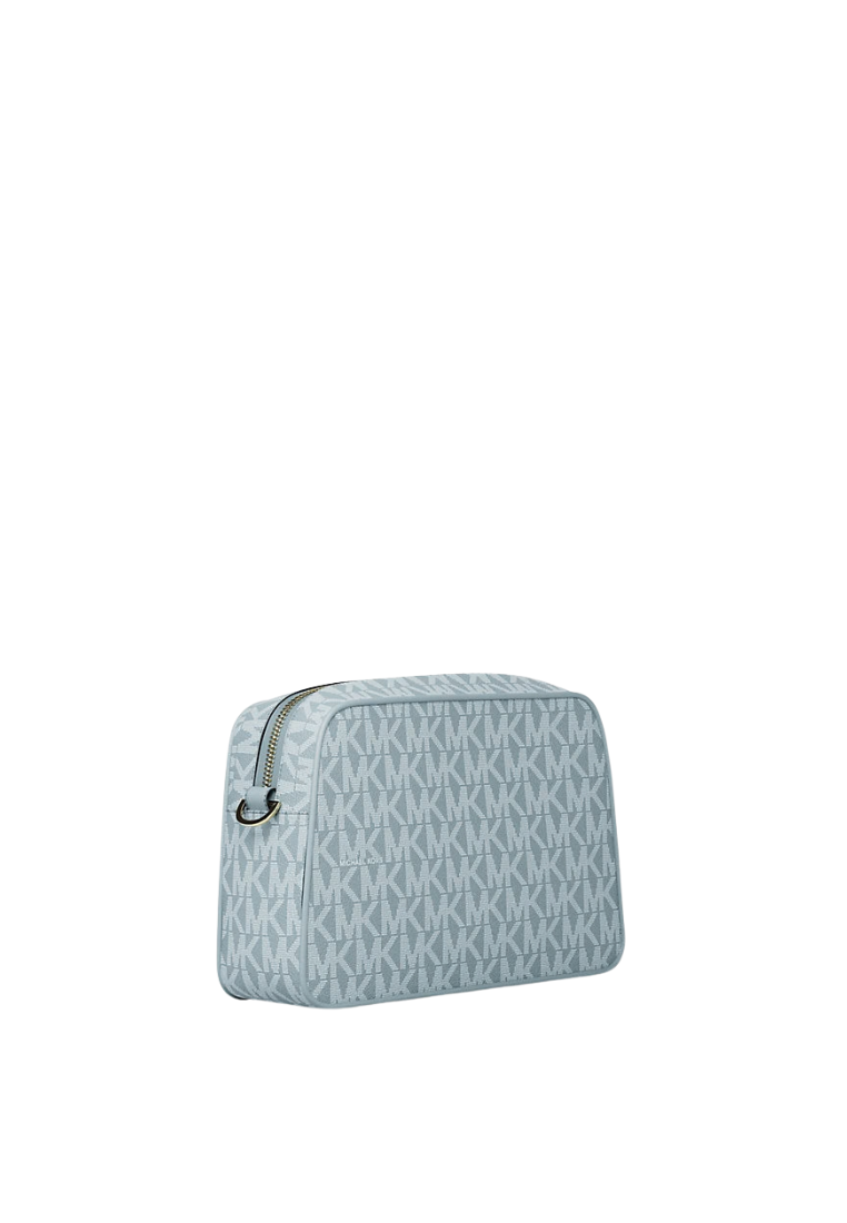 ( PREORDER ) Michael Kors Jet Set Small Signature Logo Camera Crossbody Bag In Chambray 32F5GJ6C5V