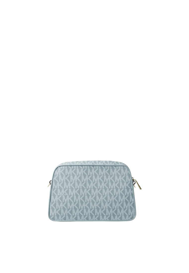 ( PREORDER ) Michael Kors Jet Set Small Signature Logo Camera Crossbody Bag In Chambray 32F5GJ6C5V