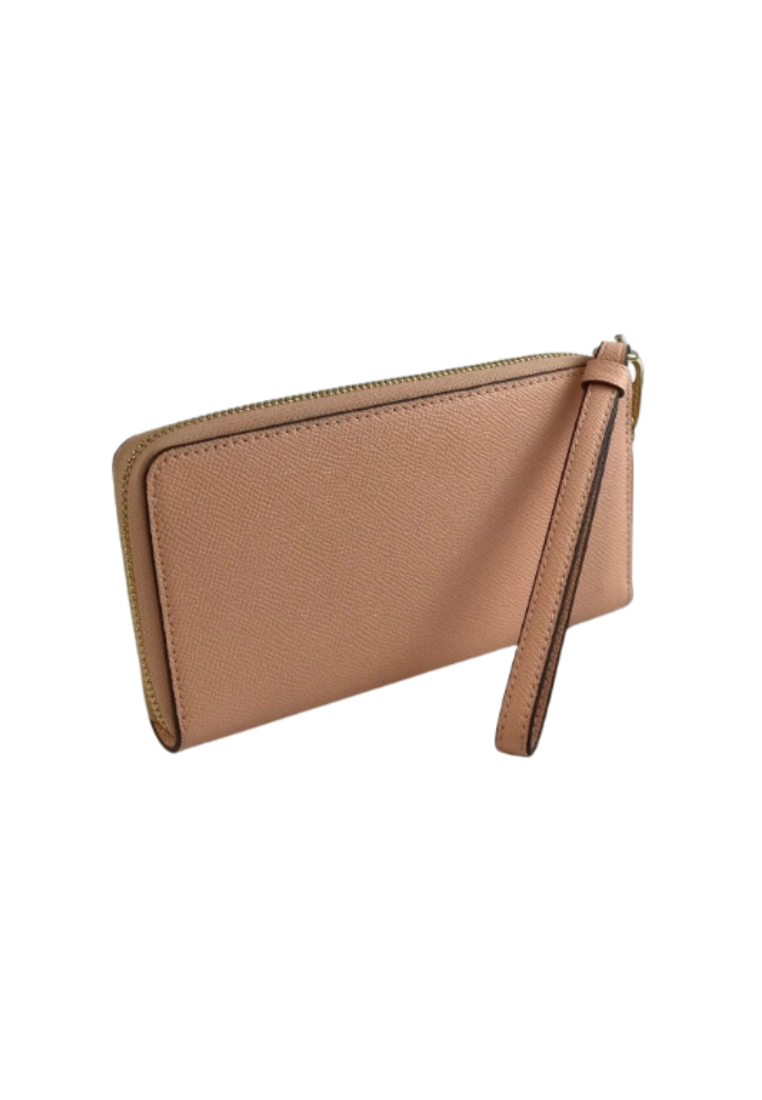 Coach Zip Around C3441 Long Wallet In Taupe