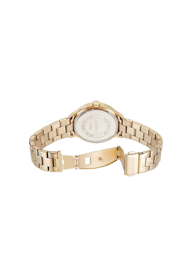 Esprit White Dial Gold Plated ES108562002 Ladies Watch