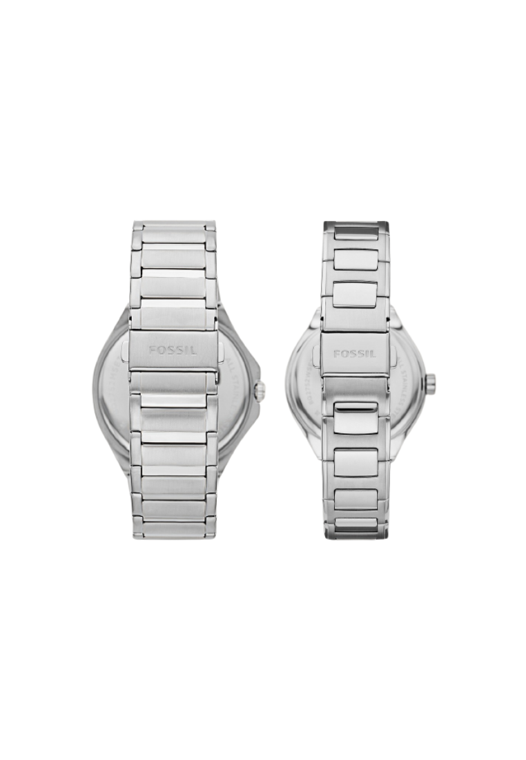 Fossil His And Hers BQ2751SET Multifunction Stainless Steel Watch