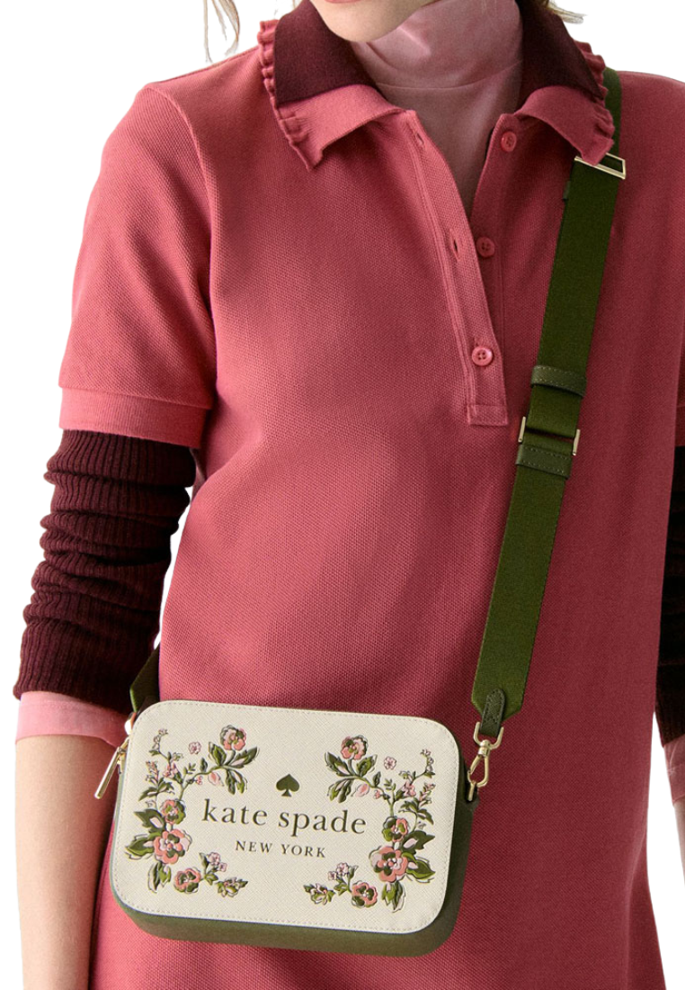 Kate Spade Oh Snap Floral Camera Bag Camera Bag In Meringue Multi KL887