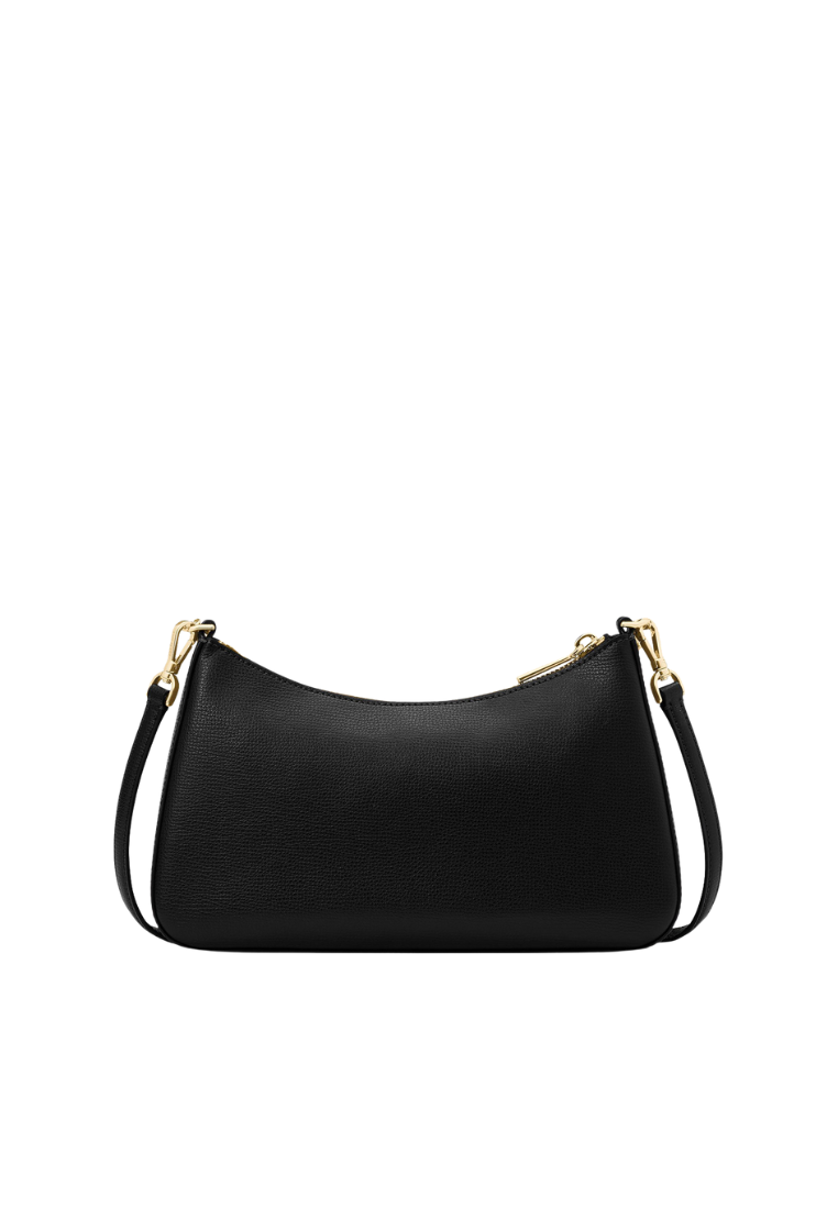 Kate Spade Spade Flower Embroidered Medium Crossbody Bag Convertible In Black KL955