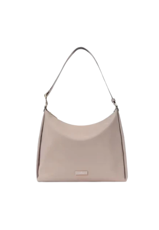 Kate Spade Carter Nylon Large Shoulder Bag Convertible In Cozy Grey KL963