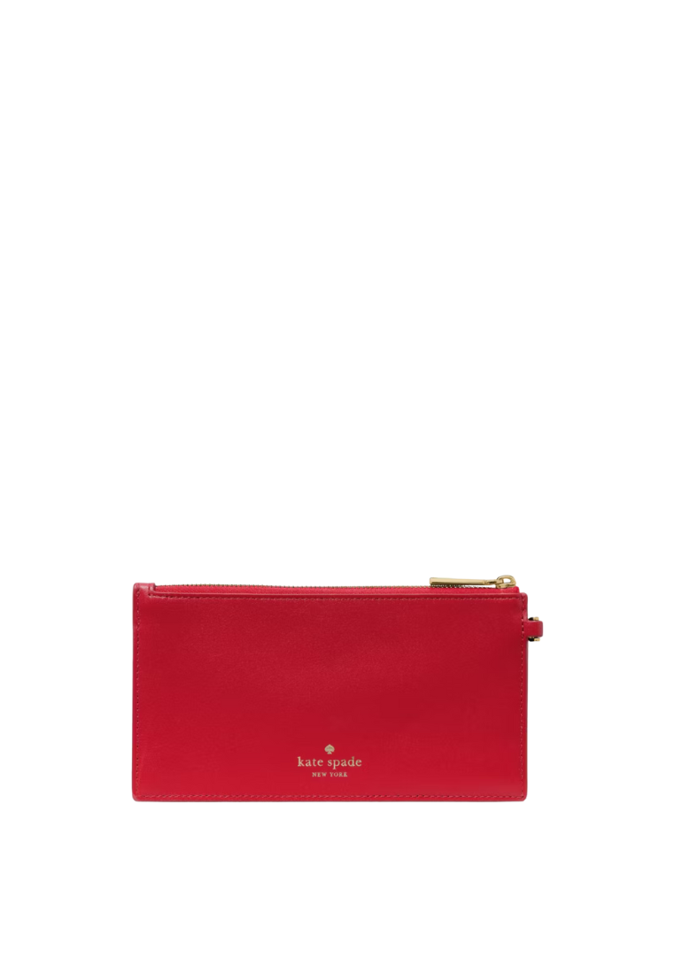 ( PREORDER ) Kate Spade Yours Truly Envelope Wristlet In Cherry Rouge KN781
