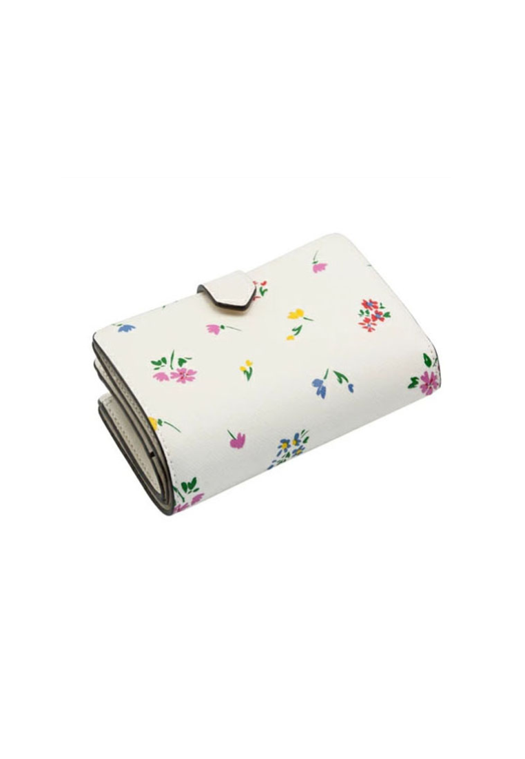 Kate Spade Staci KB523 Garden Bouquet Boxed Medium Compartment Wallet In Cream Multi