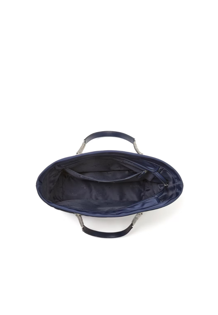 Kate Spade Spade Flower XL Tote Bag Quilted Fabric In Perisian Navy KK074