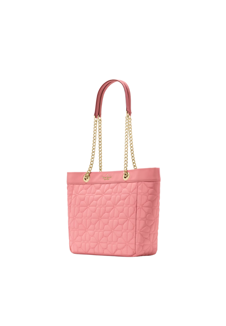 Kate Spade Spade Flower Tote Bag Quilted Fabric In Terracotta KK156