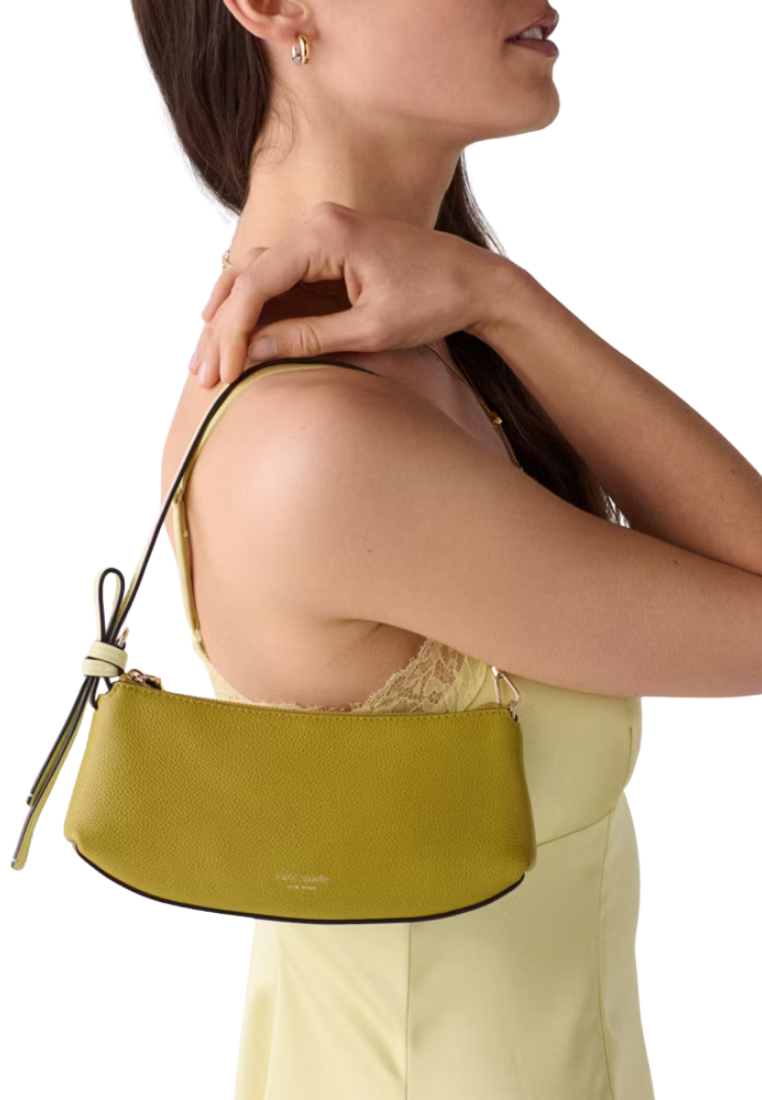 ( PREORDER ) Kate Spade Loop Pochette Shoulder Bag In Laurel Leaf KO034