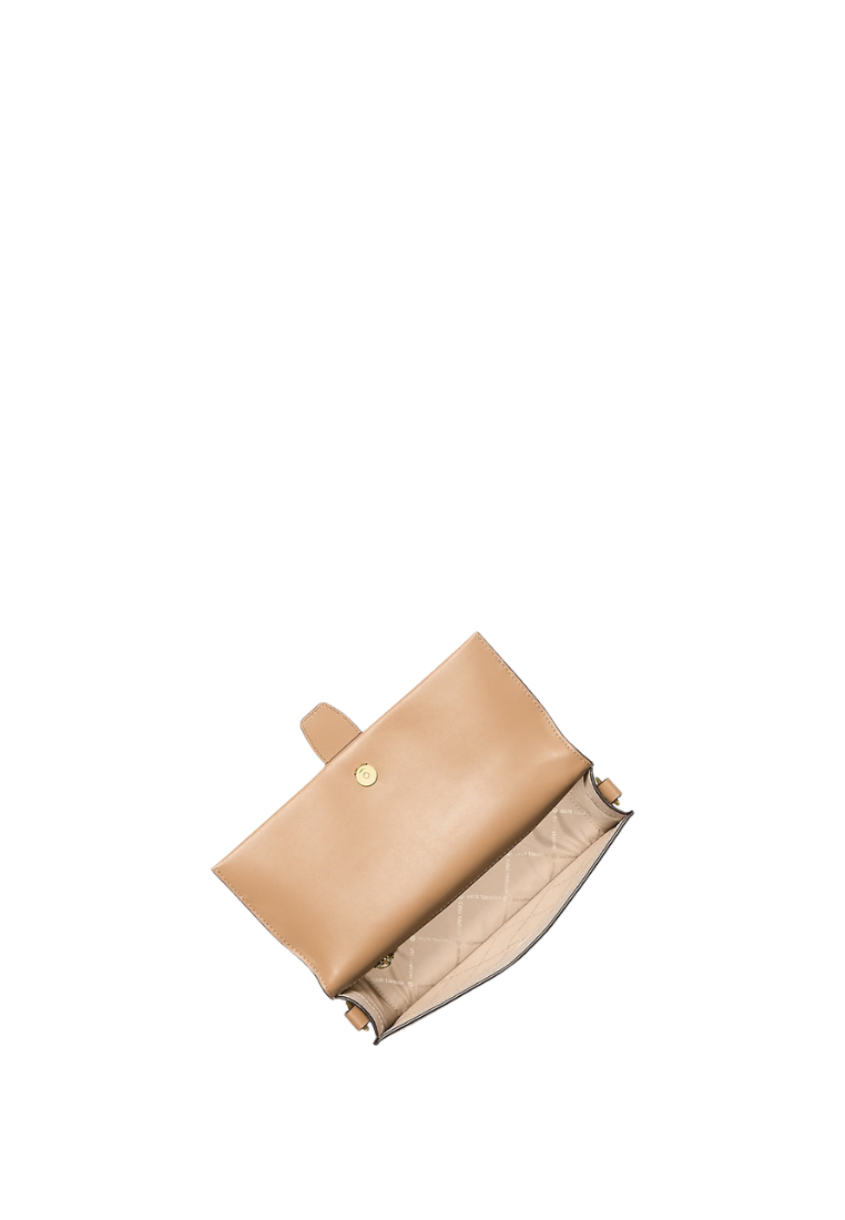 ( PREORDER ) Michael Kors Greenwich Medium Signature Logo Convertible Crossbody Bag In Light Cream Multi 35F5GGRL2B