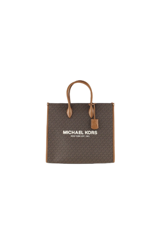 Michael Kors Mirella 35F2G7ZC5B Large Tote Shoulder Bag In Brown