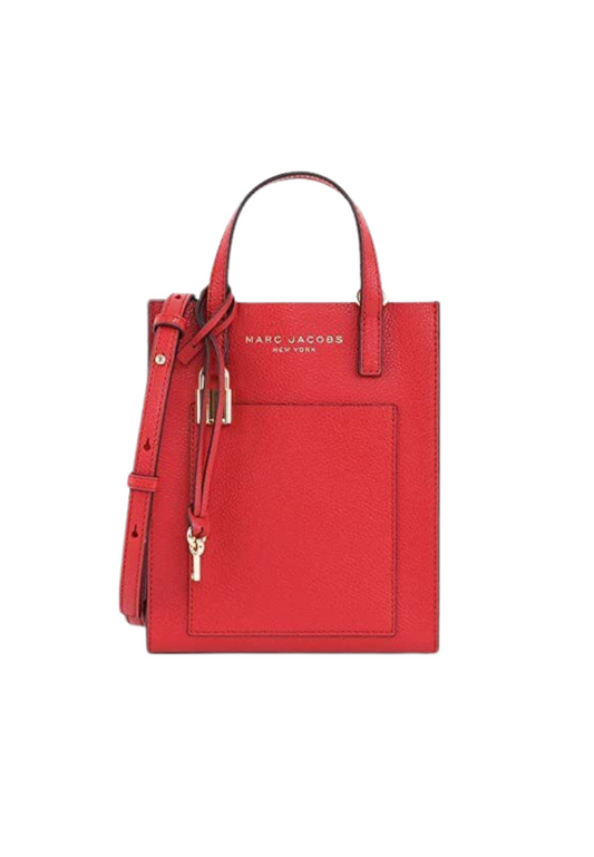 Marc Jacobs Micro Mini Grind Tote Crossbody bag In Savvy Red H001L03FA22
