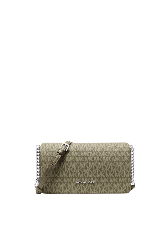 Michael Kors Women's Jet Set Crossbody Bag Signature Logo In Olive 35F5STVC8V