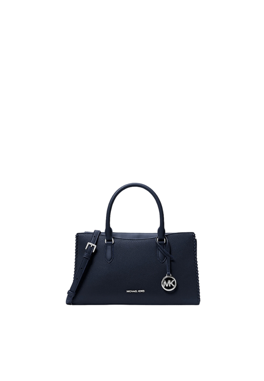 ( PREORDER ) Michael Kors Arden Medium Top-Zip Satchel Bag In Navy 35S6S4XS2V