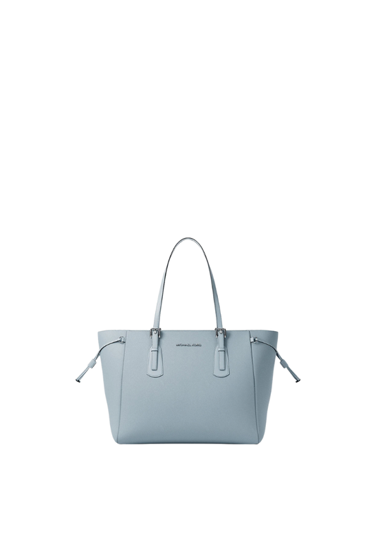( PREORDER ) Michael Kors Voyager Large Saffiano Leather Tote Bag In Pale Ocean 35R6SV6T7L