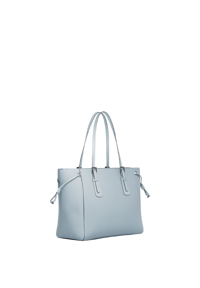 ( PREORDER ) Michael Kors Voyager Large Saffiano Leather Tote Bag In Pale Ocean 35R6SV6T7L