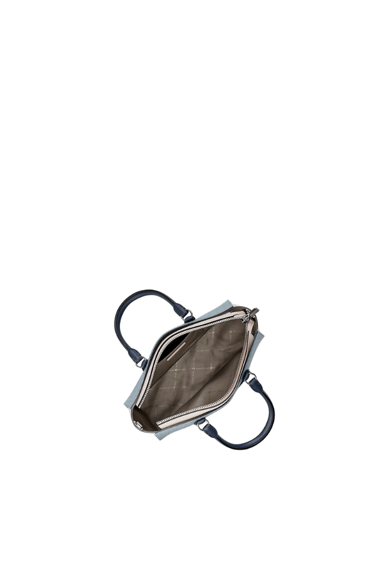 ( PREORDER ) Michael Kors Arden Small Color-Block Signature Logo Messenger Bag In Pale Ocean Multi 35S6S4XM1B