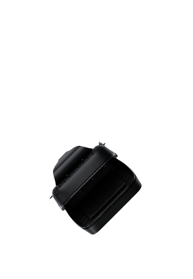 ( PREORDER ) Michael Kors Cooper Small Signature Logo Sling Pack In Pebble Grey Black Multi 37S6LCOC2B