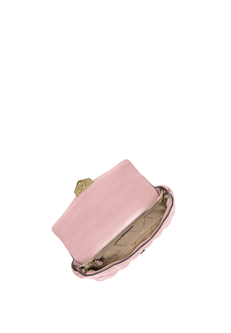 ( PREORDER ) Michael Kors Soho Large Quilted Shoulder Bag In Powder Blush 35S6G1SL3Y