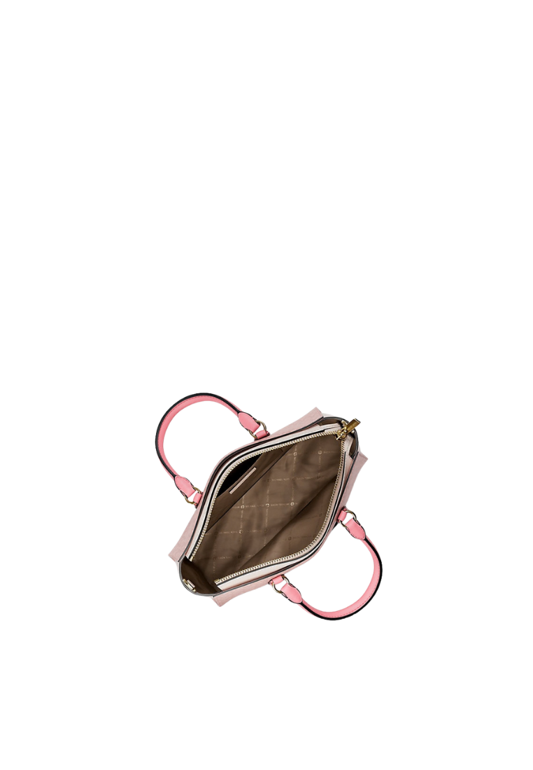 ( PREORDER ) Michael Kors Arden Small Color-Block Signature Logo Messenger Bag In Powder Blush Multi 35S6G4XM5B