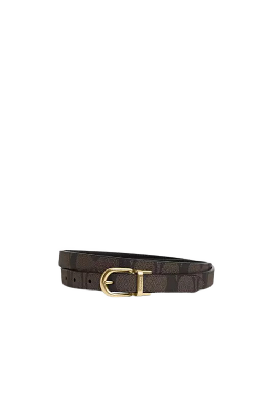 Coach Classic Buckle Cut To Size Reversible Belt In Brown Black CR443